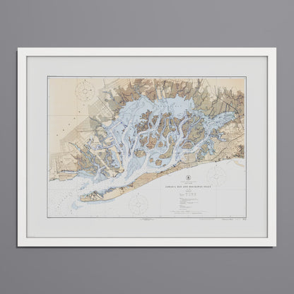 Jamaica Bay And Rockaway Inlet 1924 - M (45x60 cm / 18x24″) White Frame