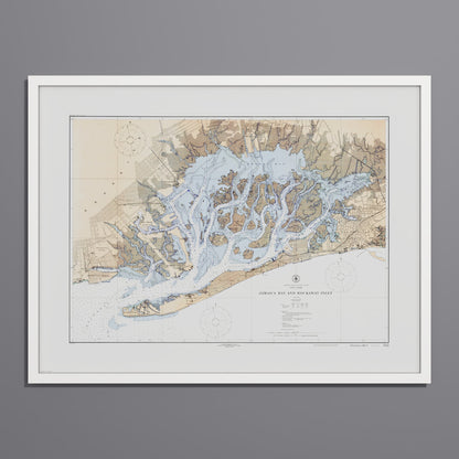 Jamaica Bay And Rockaway Inlet 1924 - L (60x80 cm / 24x32″) White Frame