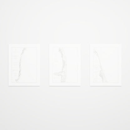 Jersey Shore Triptych - 18" × 24" Print Only