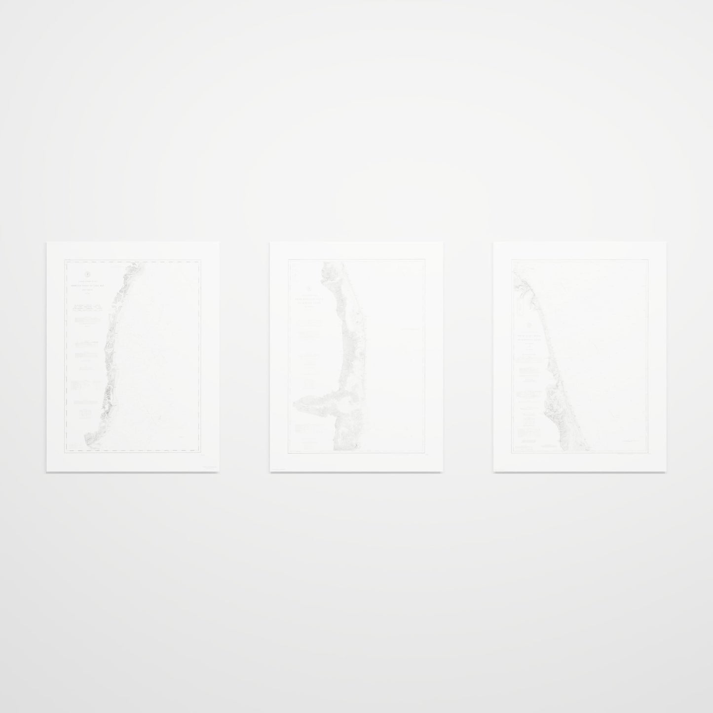 Jersey Shore Triptych - 24" × 32" Print Only