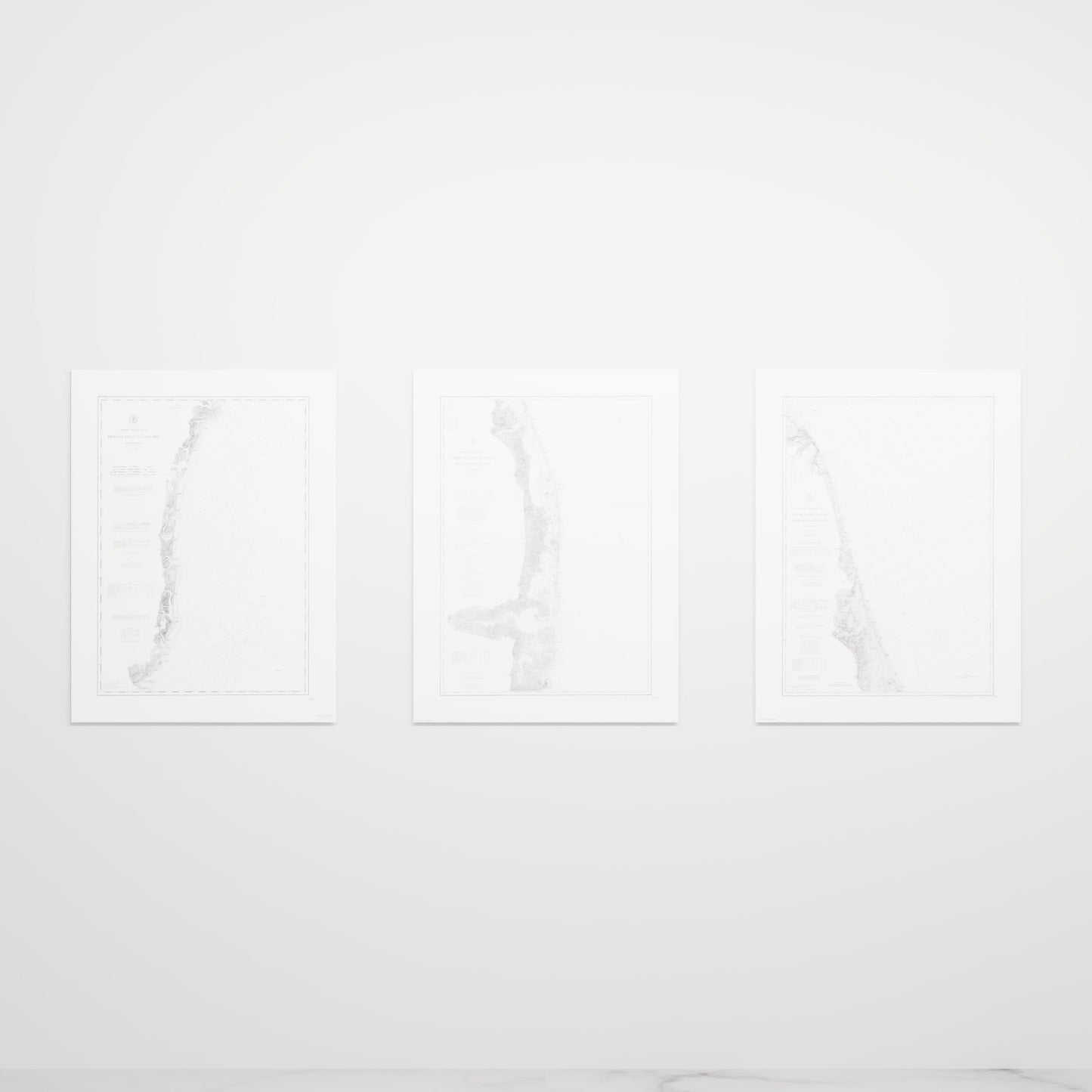 Jersey Shore Triptych - 30" × 40" Print Only