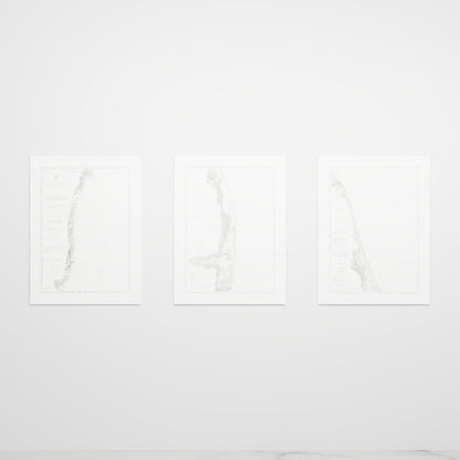 Jersey Shore Triptych - 30" × 40" Print Only