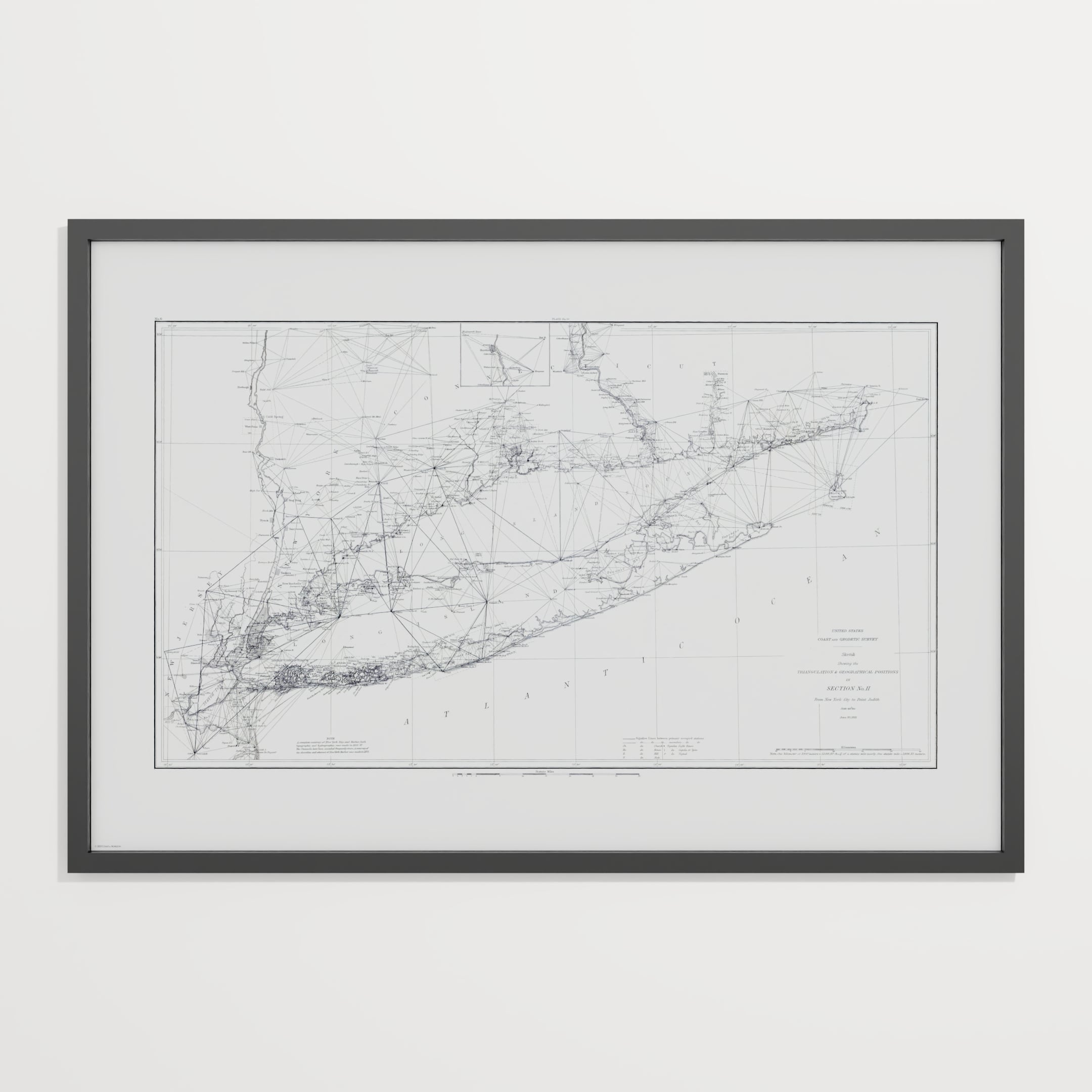 Long Island Sound Triangulation 1881