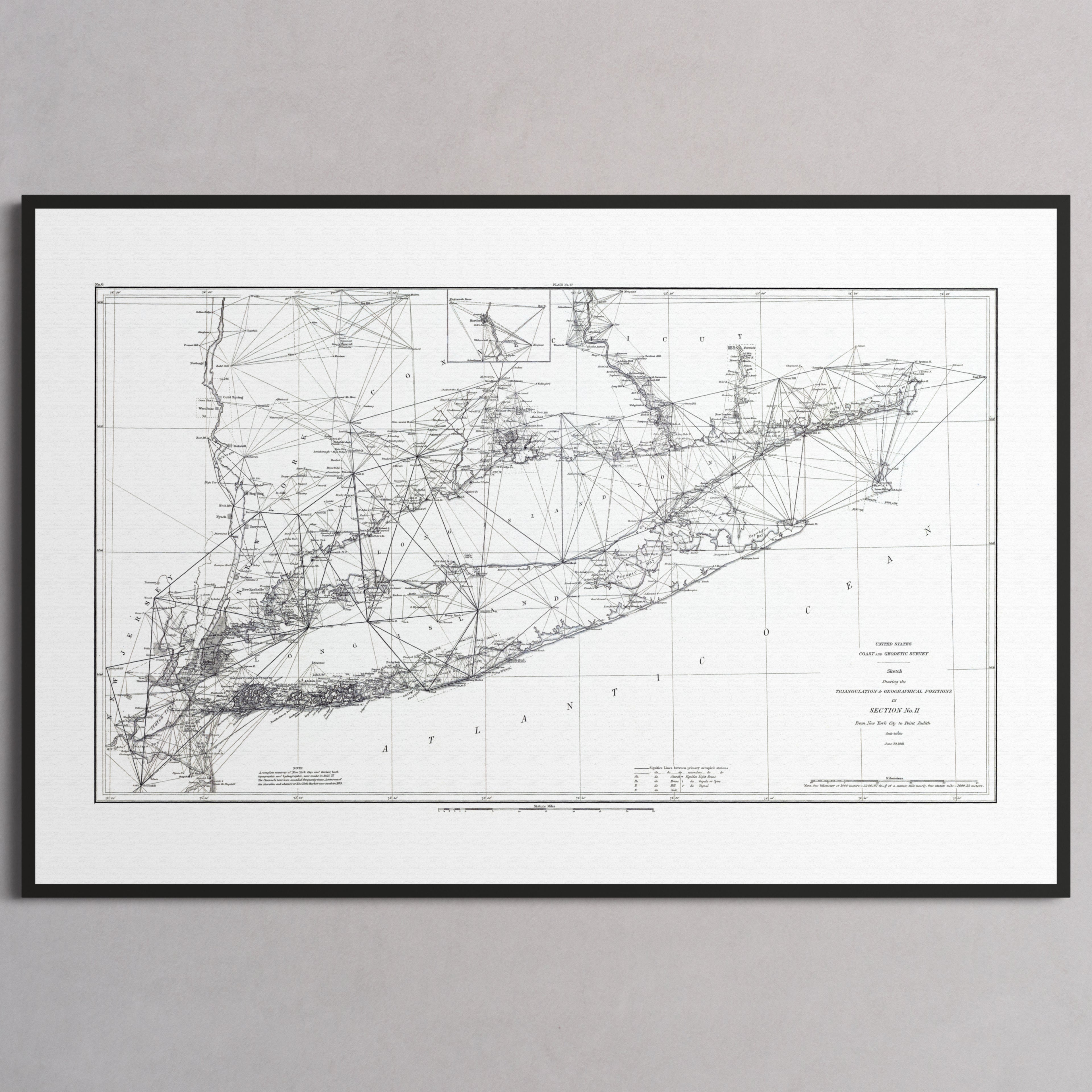 Long Island Sound Triangulation 1881