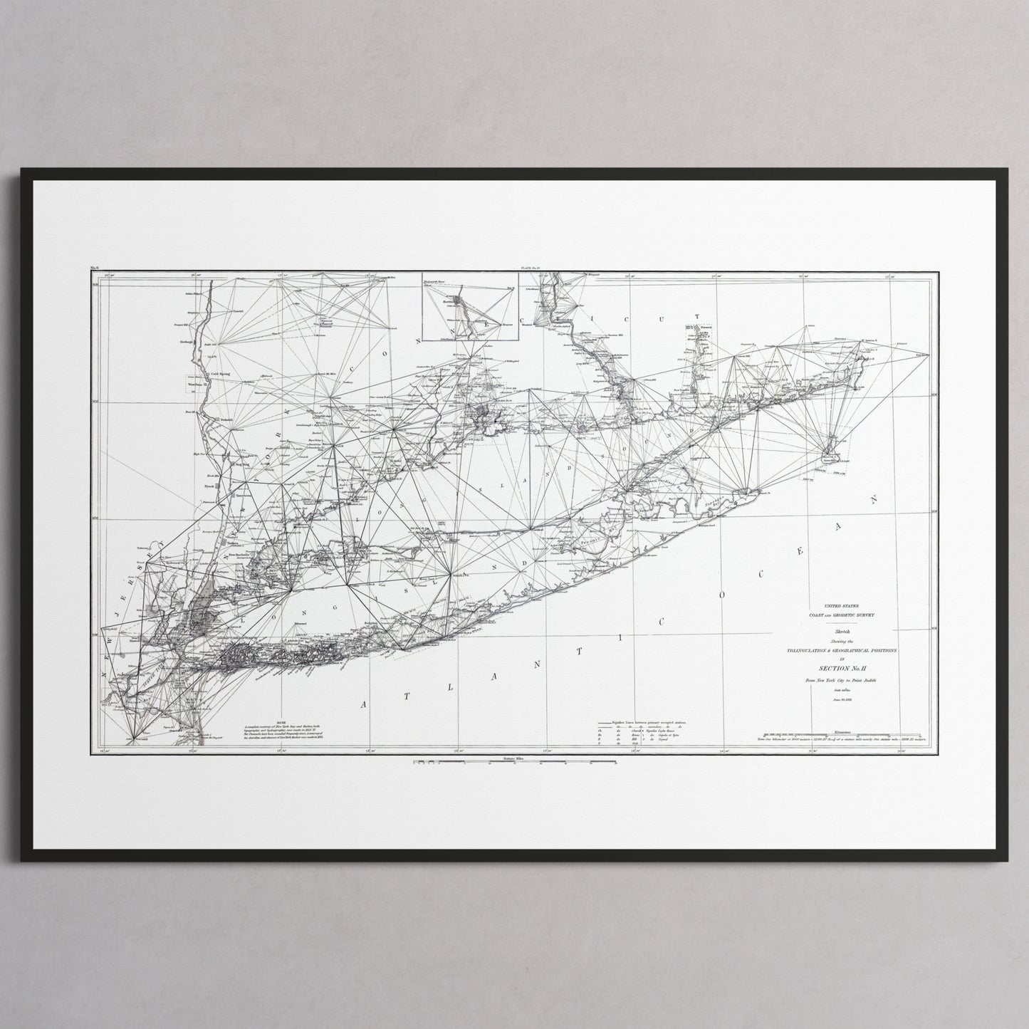 Long Island Sound Triangulation 1881