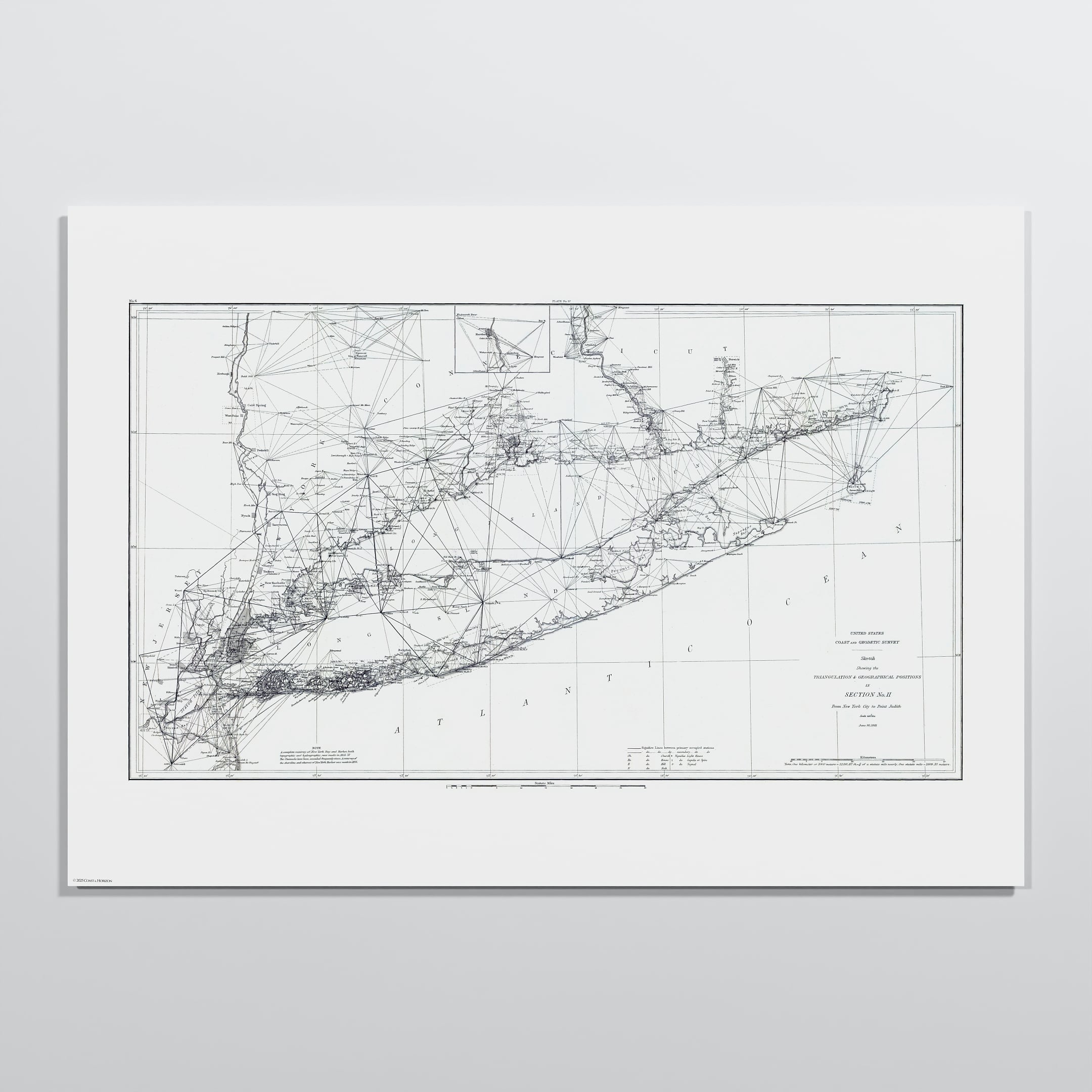 Long Island Sound Triangulation 1881