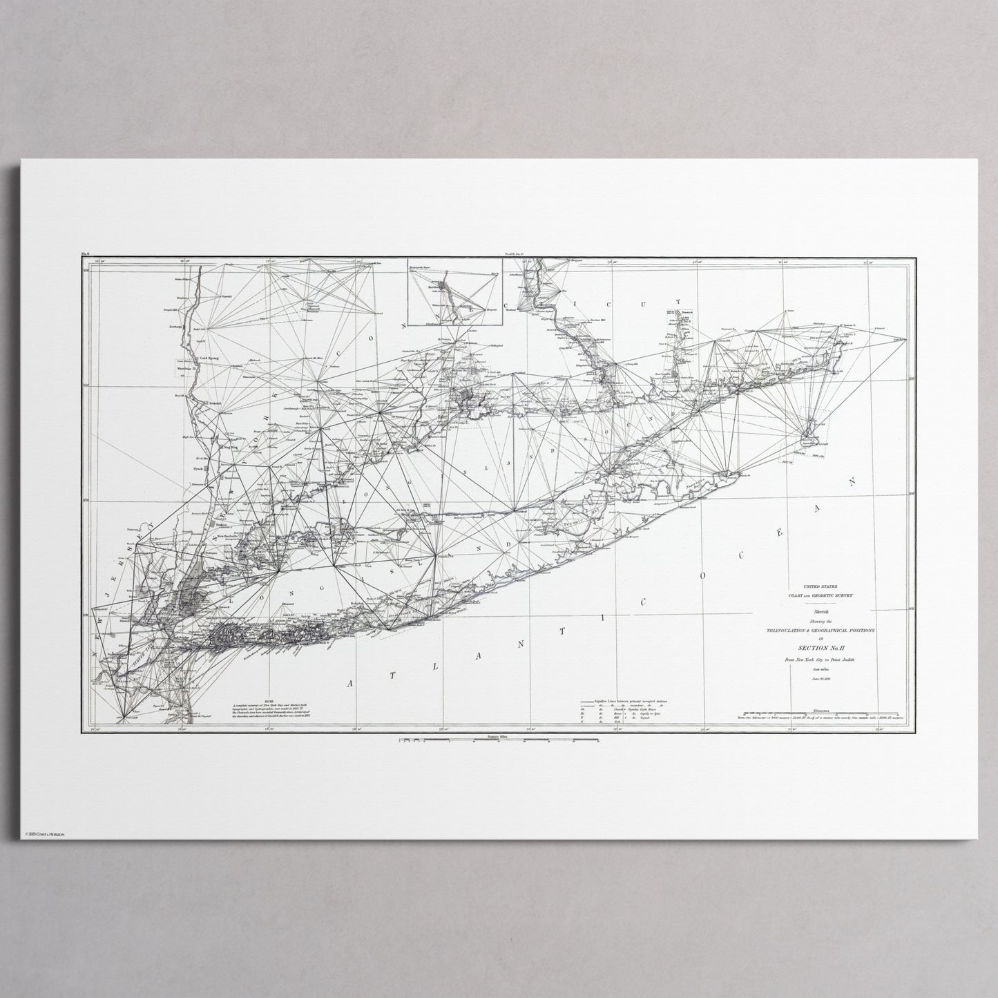 Long Island Sound Triangulation 1881