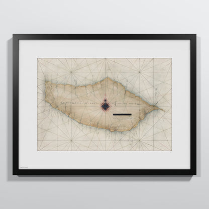 Madeira 1600 - M (45x60 cm / 18x24″) Black Frame