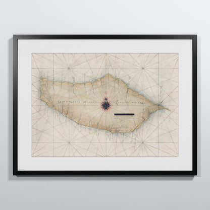 Madeira 1600 - L (60x80 cm / 24x32″) Black Frame