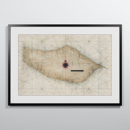 Madeira 1600 - XL (70x100 cm / 28x40″) Black Frame
