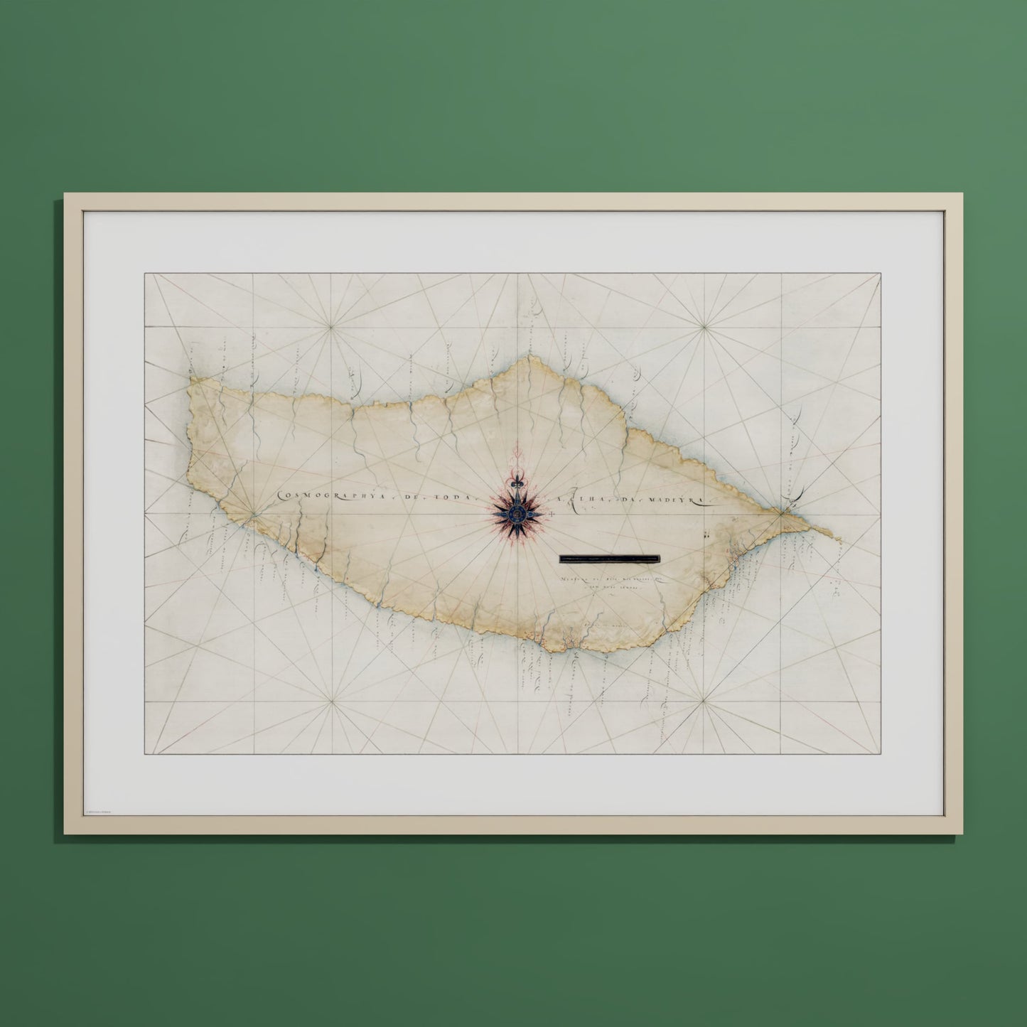 Madeira 1600 - XL (70x100 cm / 28x40″) Natural Frame