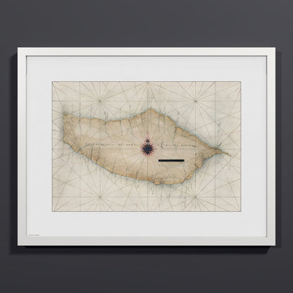 Madeira 1600 - M (45x60 cm / 18x24″) White Frame
