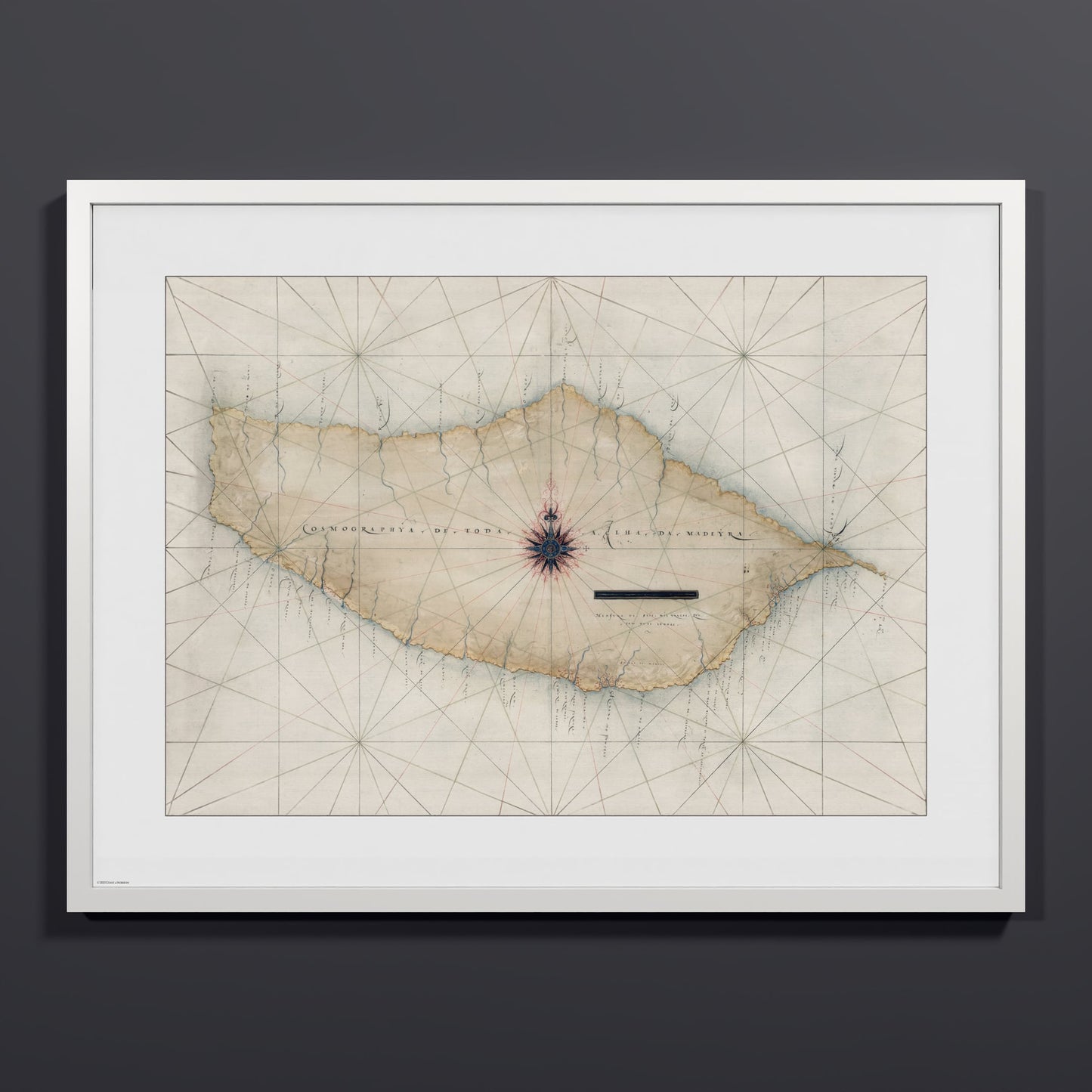 Madeira 1600 - L (60x80 cm / 24x32″) White Frame