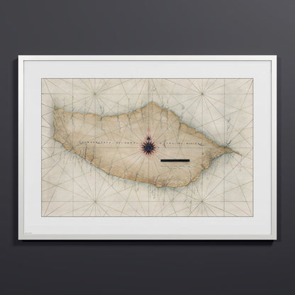 Madeira 1600 - XL (70x100 cm / 28x40″) White Frame