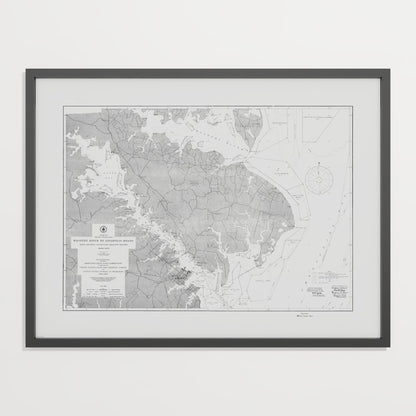 Magothy River to Annapolis Roads Natural Oyster Bars 1906 - undefined Print Only
