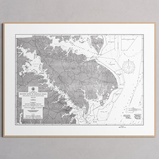 Magothy River to Annapolis Roads Natural Oyster Bars 1906