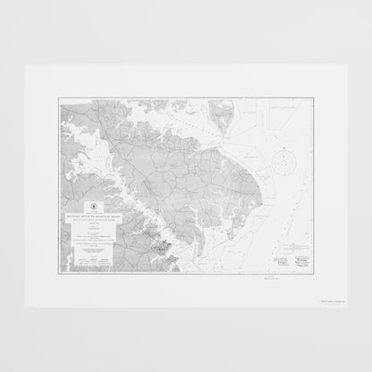 Magothy River to Annapolis Roads Natural Oyster Bars 1906 - undefined Print Only