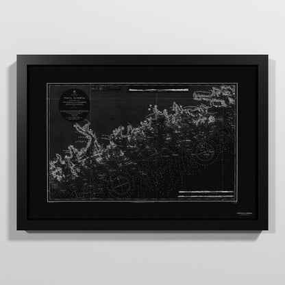 Nova Scotia 1857 - S (30x45 cm / 12x18″) Black Frame
