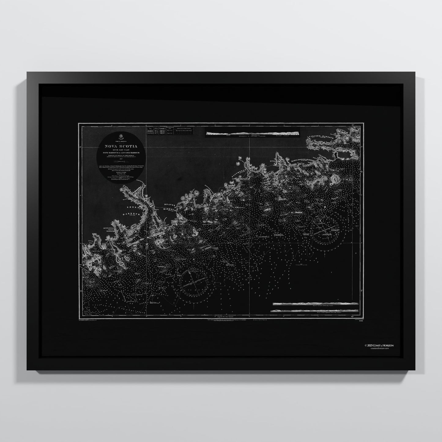 Nova Scotia 1857 - M (45x60 cm / 18x24″) Black Frame