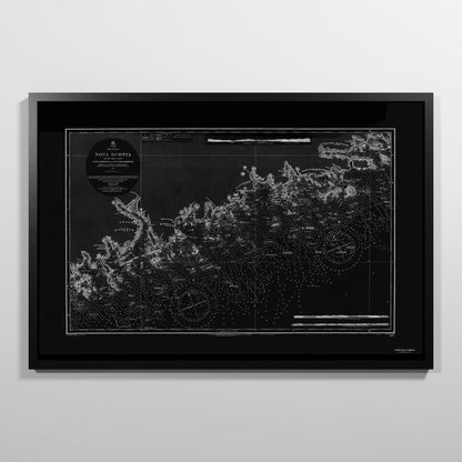 Nova Scotia 1857 - L (60x90 cm / 24x36″) Black Frame