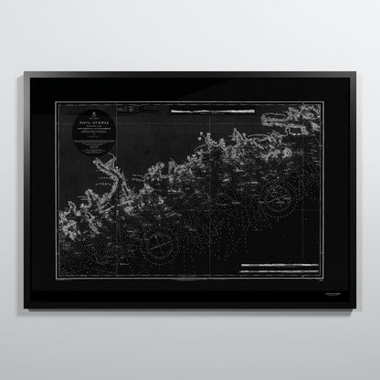 Nova Scotia 1857 - XL (70x100 cm / 28x40″) Black Frame