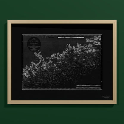 Nova Scotia 1857 - M (45x60 cm / 18x24″) Natural Frame