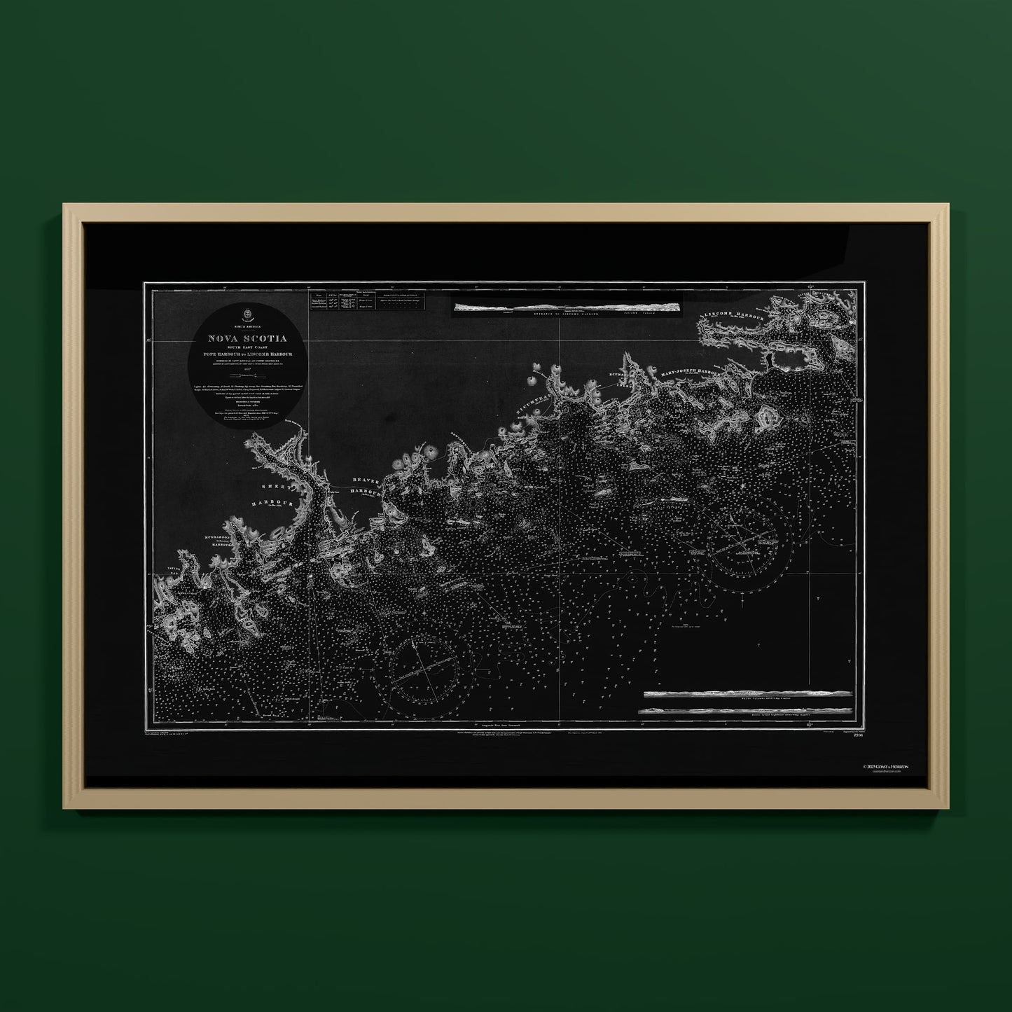 Nova Scotia 1857 - L (60x90 cm / 24x36″) Natural Frame