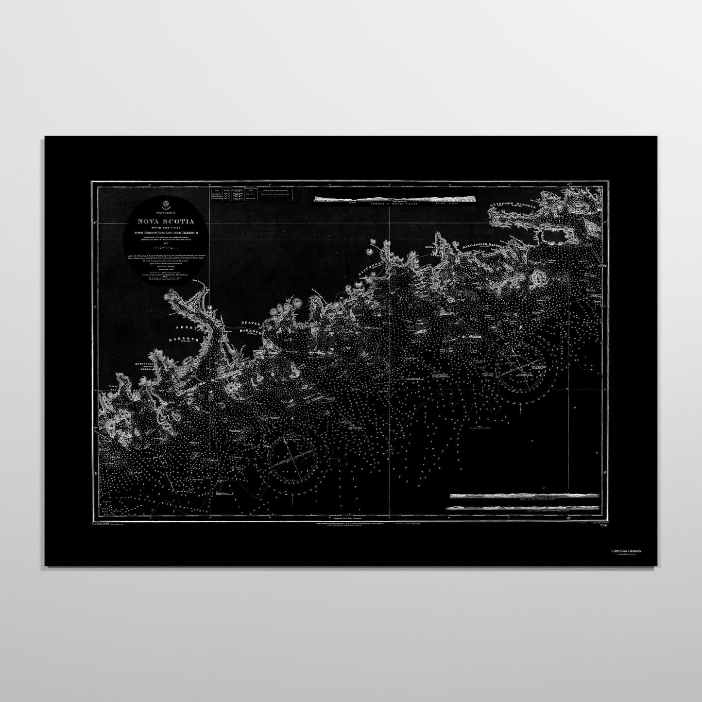 Nova Scotia 1857 - XL (70x100 cm / 28x40″) Print Only