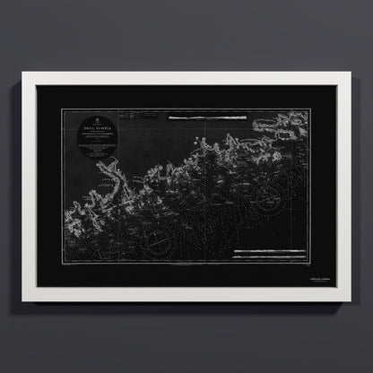 Nova Scotia 1857 - S (30x45 cm / 12x18″) White Frame