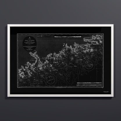 Nova Scotia 1857 - L (60x90 cm / 24x36″) White Frame