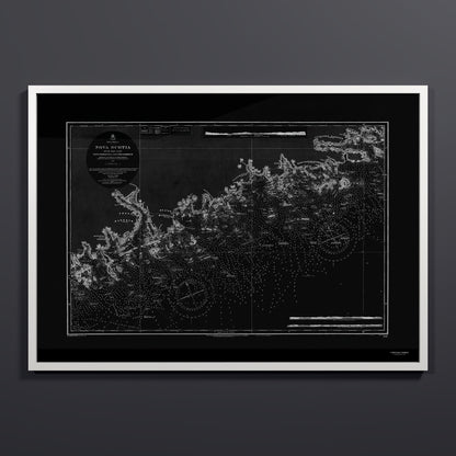Nova Scotia 1857 - XL (70x100 cm / 28x40″) White Frame