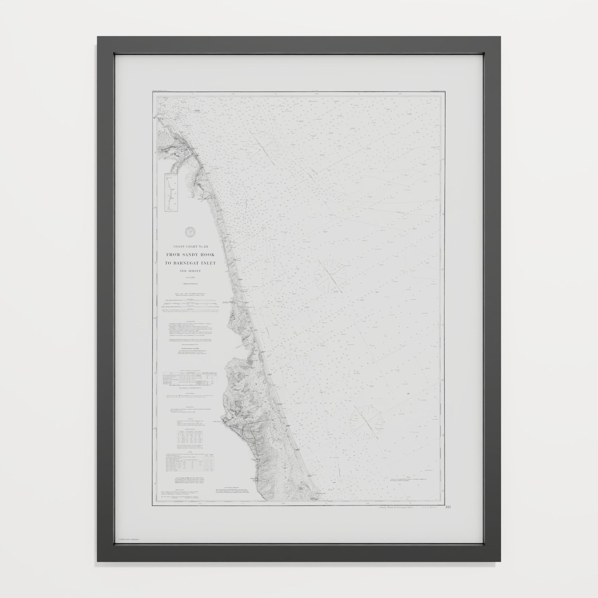 Sandy Hook To Barnegat Inlet 1886 - undefined Print Only