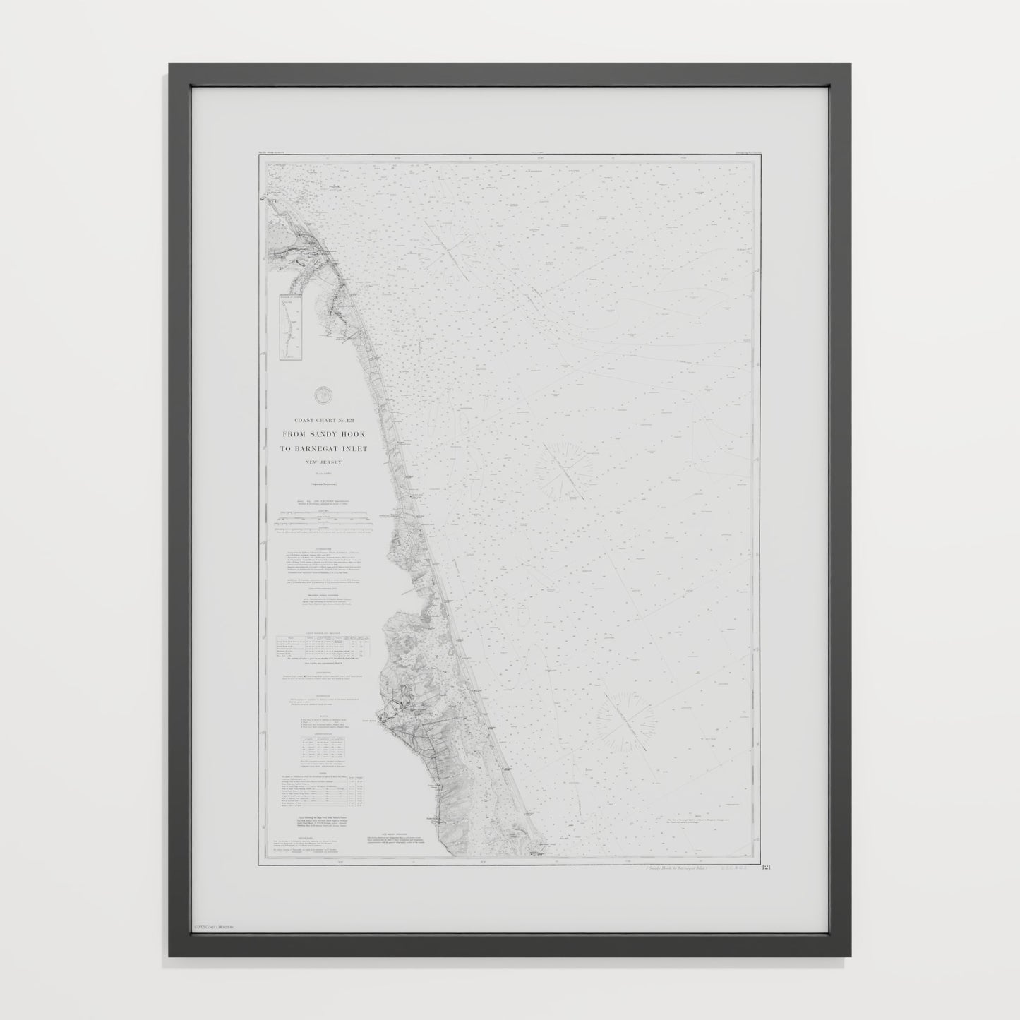 Sandy Hook To Barnegat Inlet 1886 - undefined Print Only