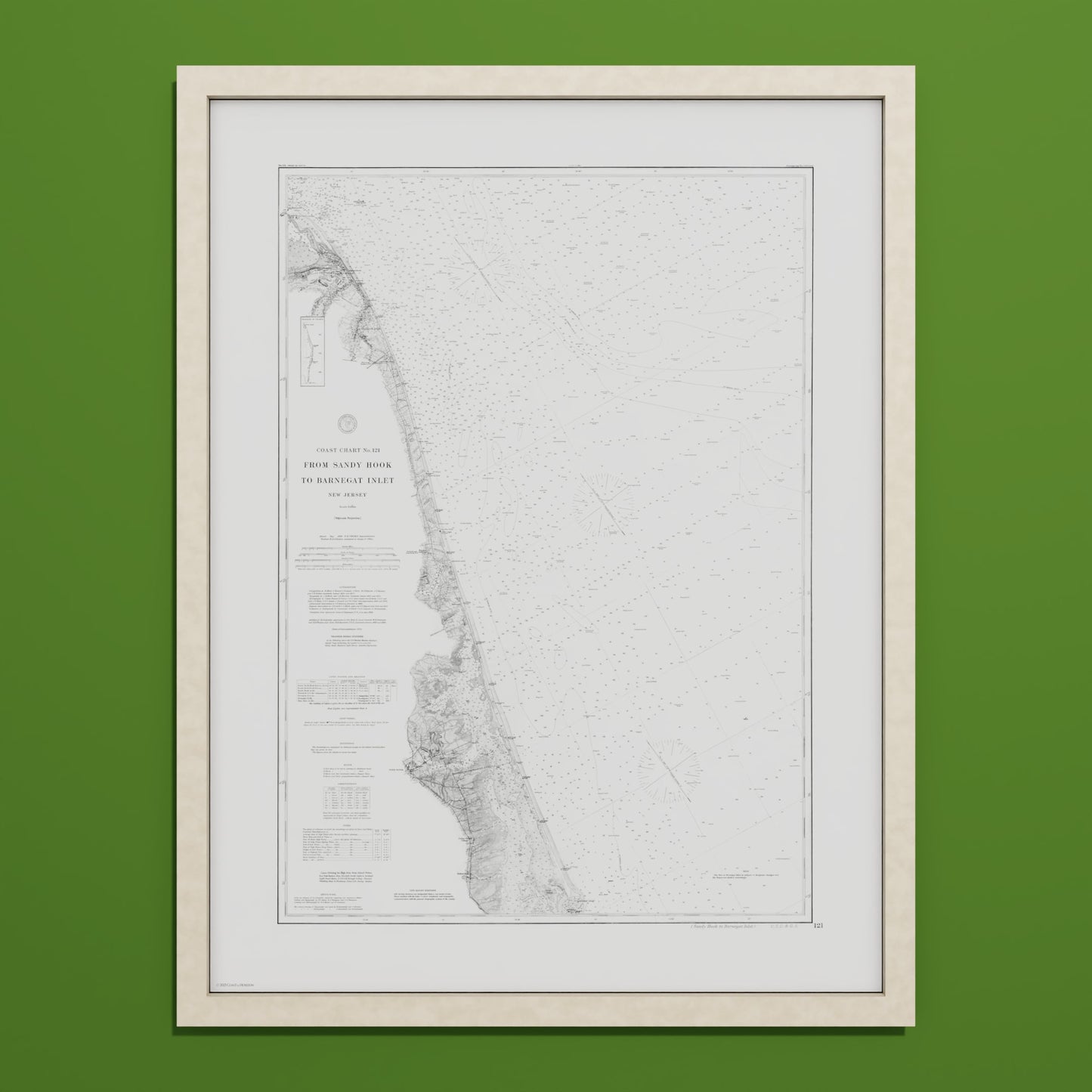 Sandy Hook To Barnegat Inlet 1886 - undefined Print Only
