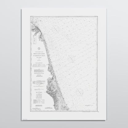 Sandy Hook To Barnegat Inlet 1886 - M (45x60 cm / 18x24″) Print Only