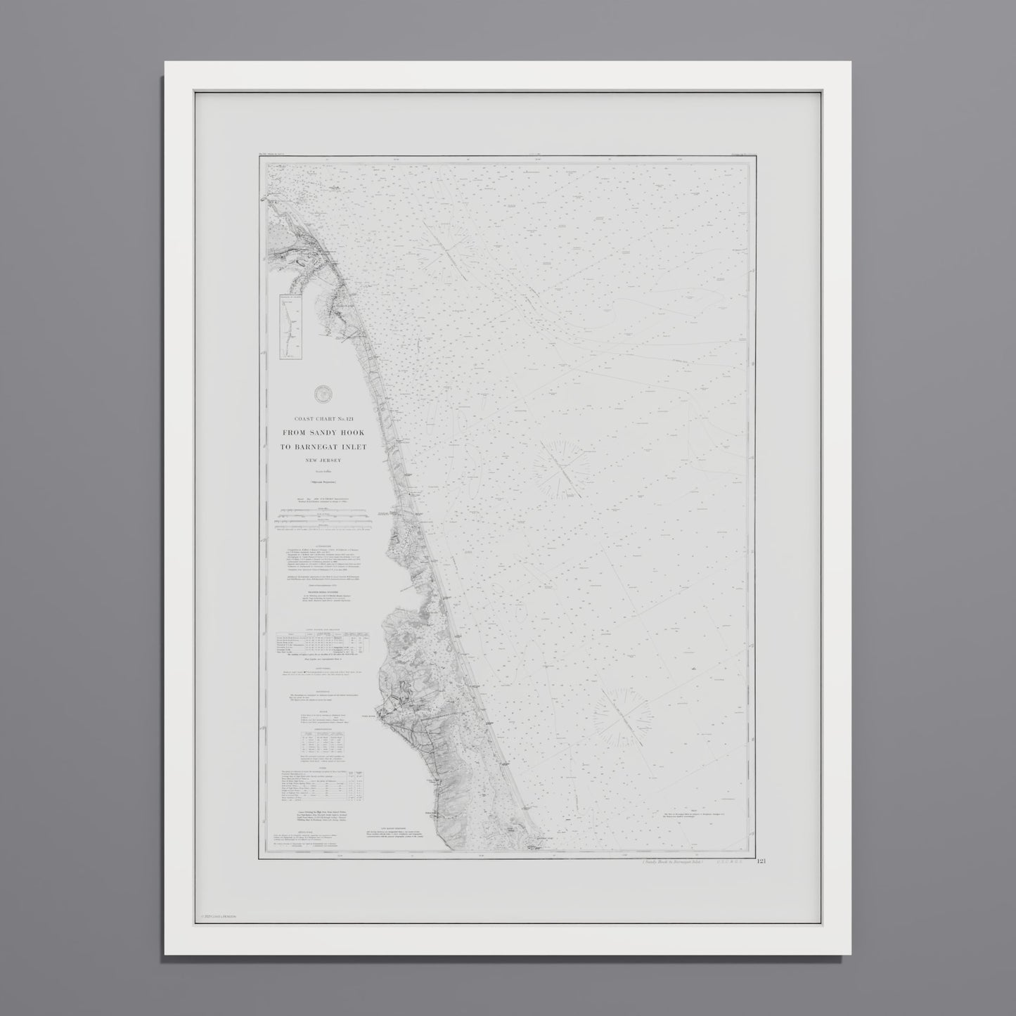 Sandy Hook To Barnegat Inlet 1886 - undefined Print Only