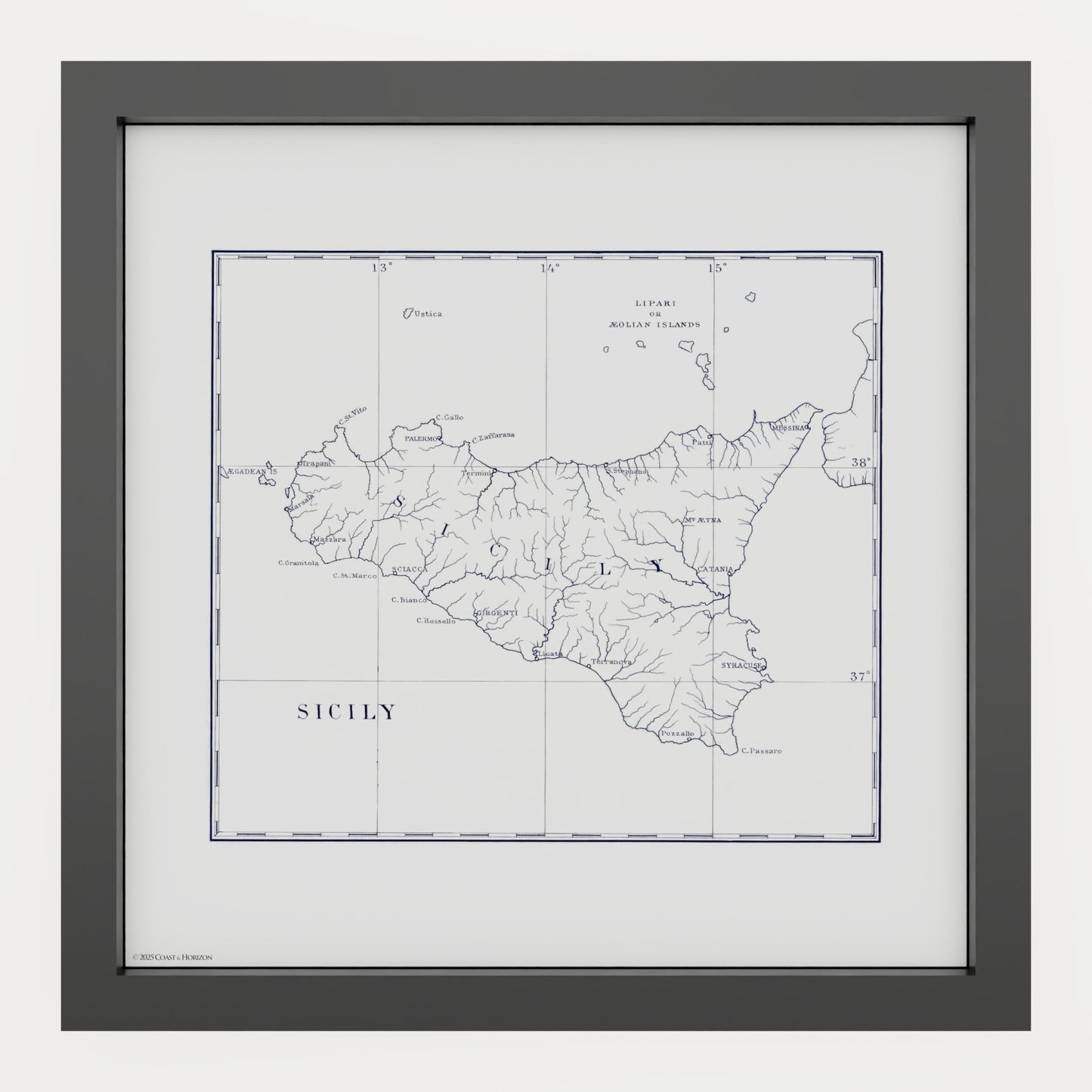 Sicily 1880 - undefined Print Only