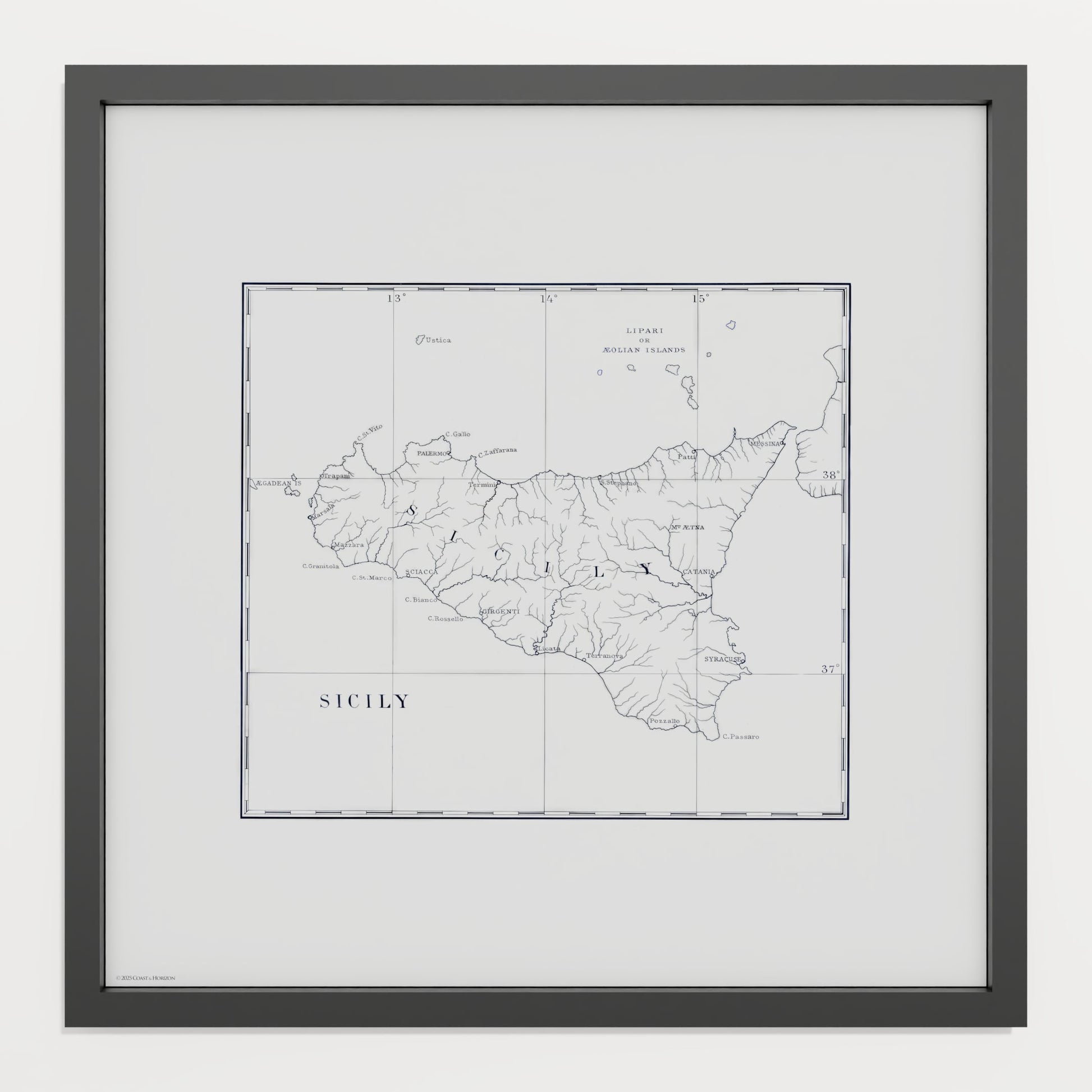 Sicily 1880 - undefined Print Only