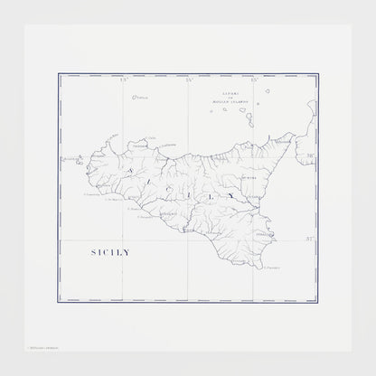 Sicily 1880 - undefined Print Only