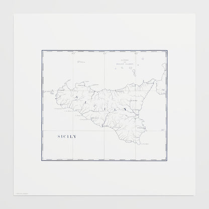 Sicily 1880 - undefined Print Only