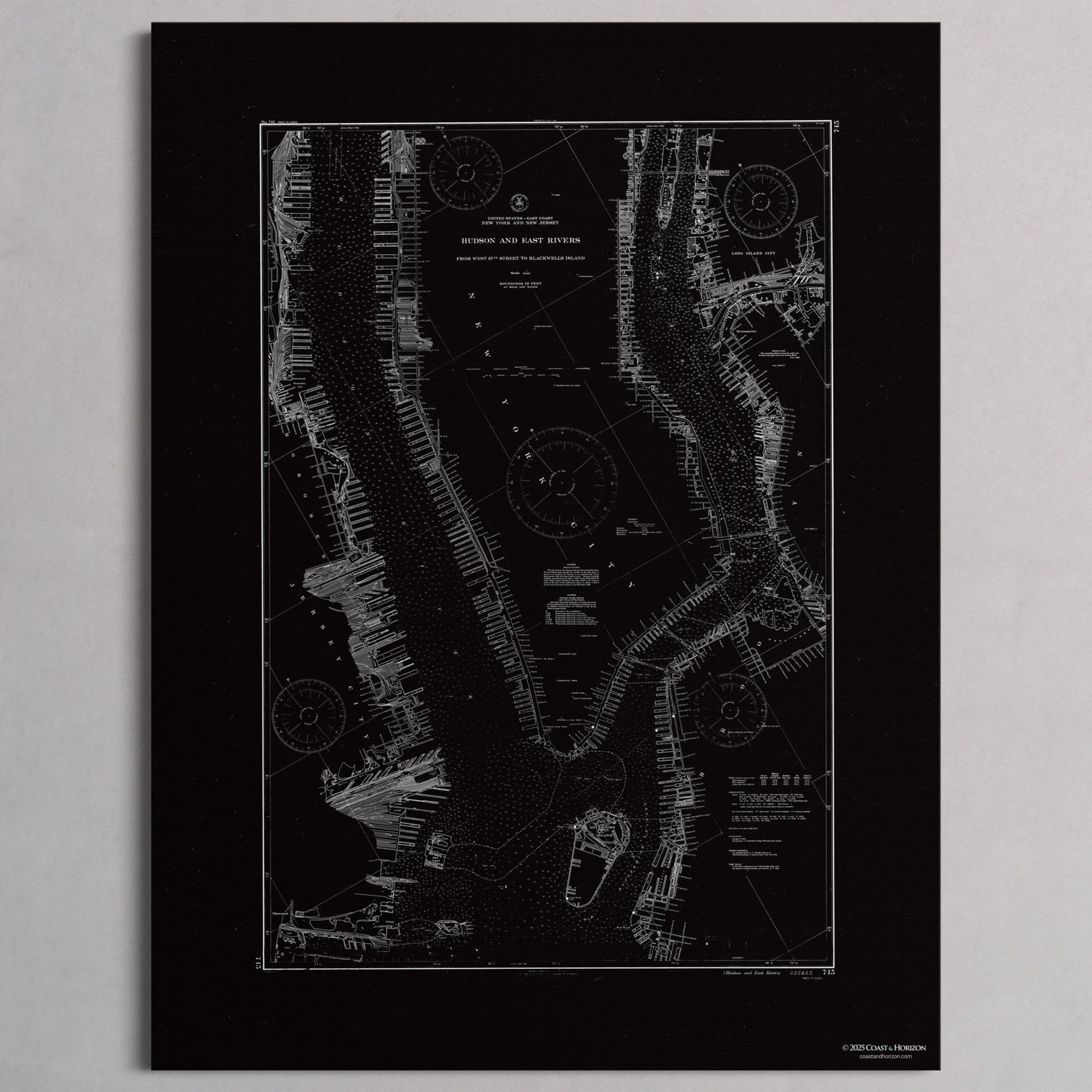 Hudson and East Rivers 1941 - M (45x60 cm / 18x24″) Print Only