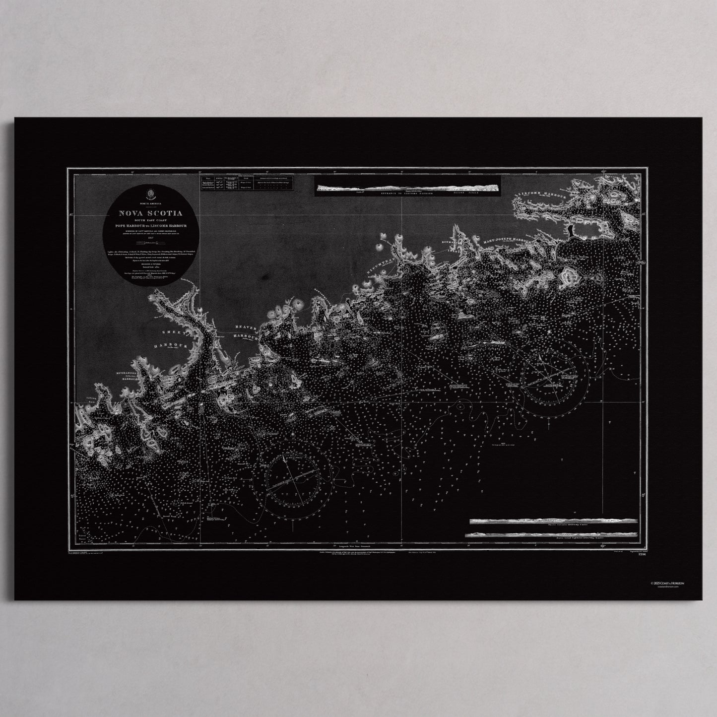 Nova Scotia 1857 - XL (70x100 cm / 28x40″) Print Only