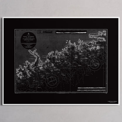 Nova Scotia 1857 - M (45x60 cm / 18x24″) White Frame