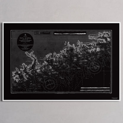 Nova Scotia 1857 - L (60x90 cm / 24x36″) White Frame