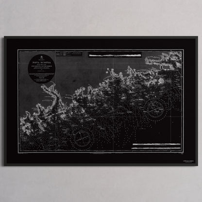 Nova Scotia 1857 - L (60x90 cm / 24x36″) Black Frame