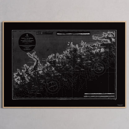 Nova Scotia 1857 - XL (70x100 cm / 28x40″) Natural Frame