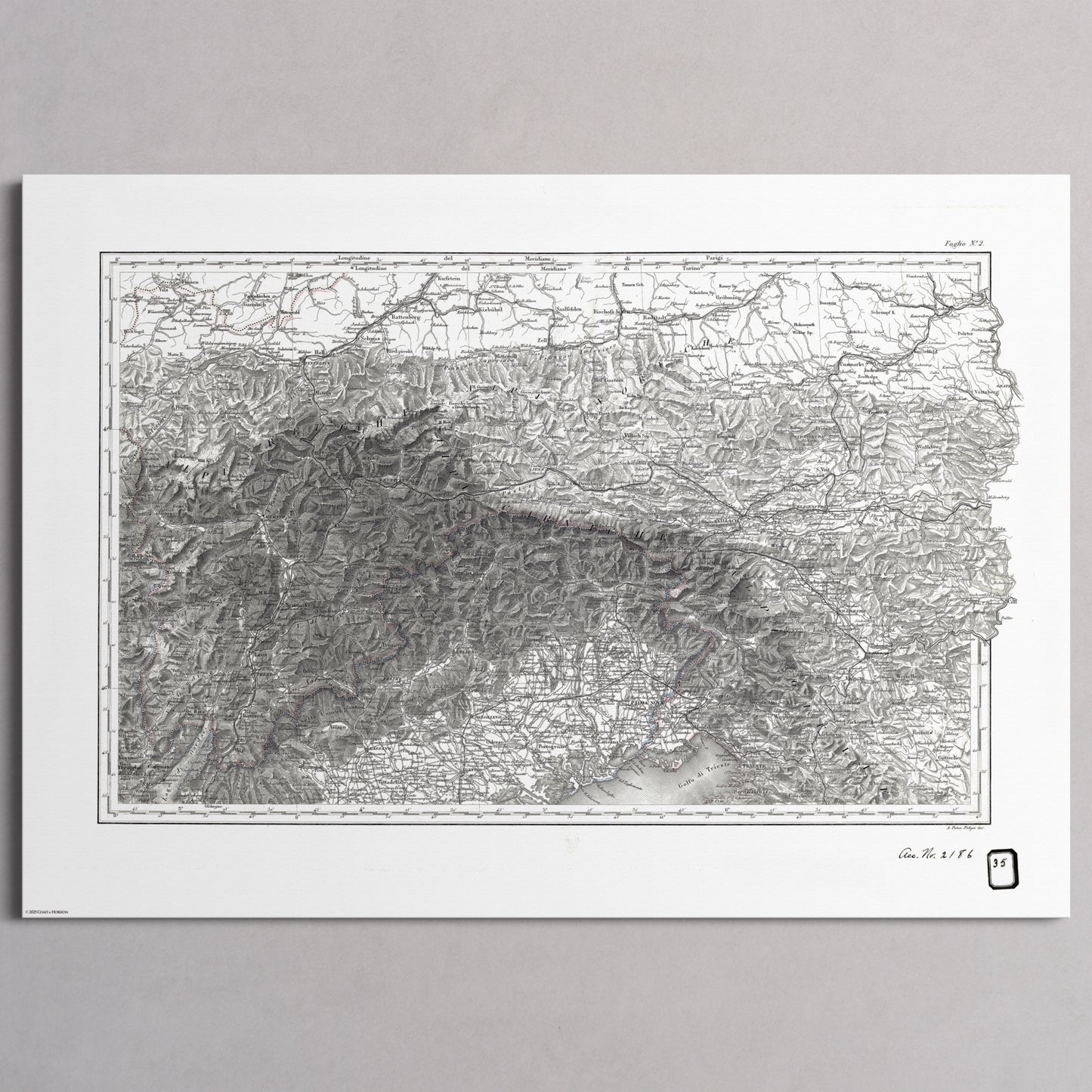 Alpi Italiano EST - XL (A0 (84.1 x 118.9 cm)) Print Only