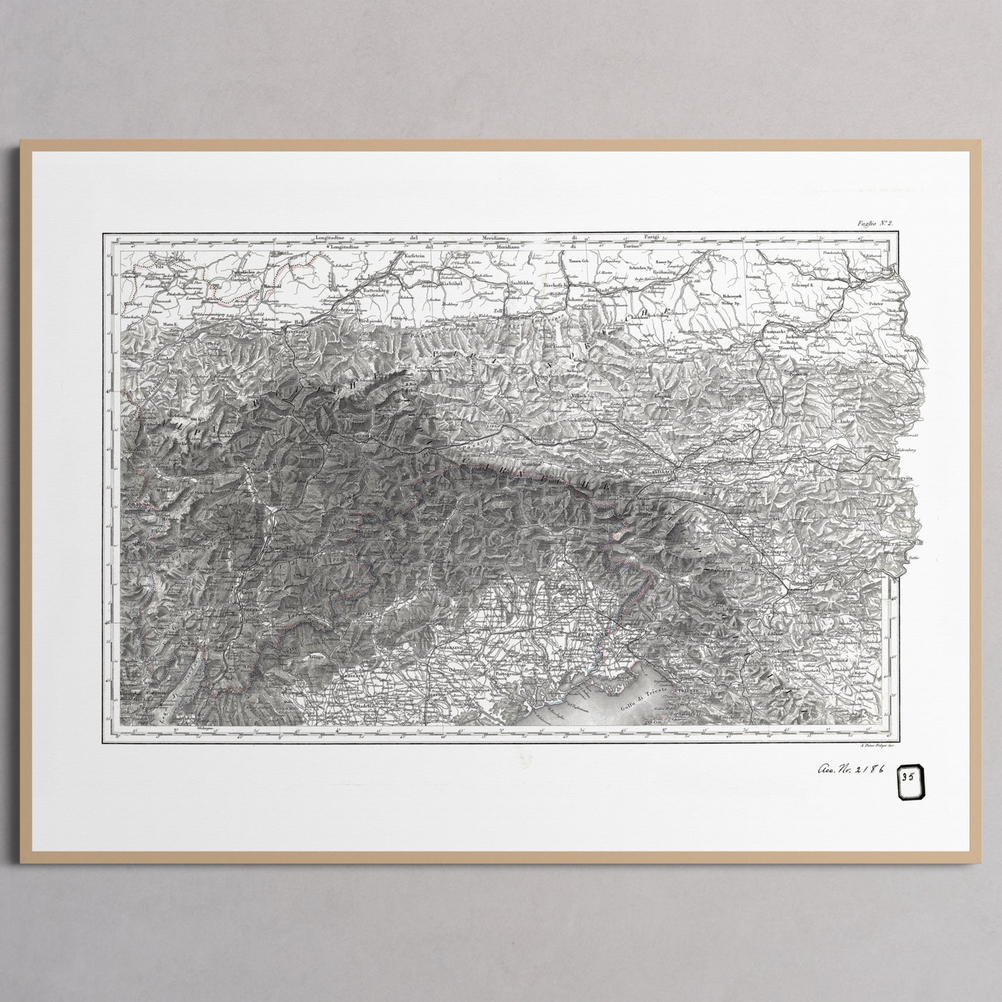Alpi Italiano EST - M (45x60 cm / 18x24″) Natural Frame