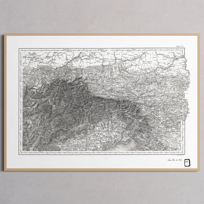 Alpi Italiano EST - XL (70x100 cm / 28x40″) Natural Frame