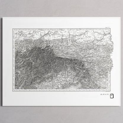 Alpi Italiano EST - M (45x60 cm / 18x24″) White Frame